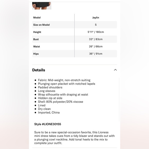 Lioness mini blazer dress - Picture 5 of 6